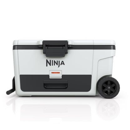 Ninja FrostVault 45QT Cooler with Wheels | Insulated with Temp Dry Storage Drawer | Keeps Ice Cold for Days | for The Beach, Camping, Picnics & More | Halocline Green | FB245TL