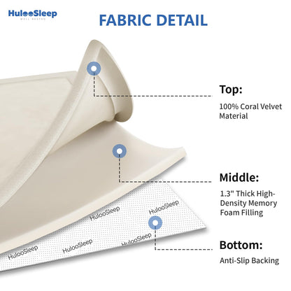 Huloo Sleep Ultra Soft Baby Spielmatte für den Boden, 3,3 cm dicke Elasti-Foam 127x127 cm Laufgittermatte für Kleinkinder, rutschfeste Rückseite, sicher zum Krabbeln und für die Bauchlage, Tatami-Stil (Dunkelgrau)