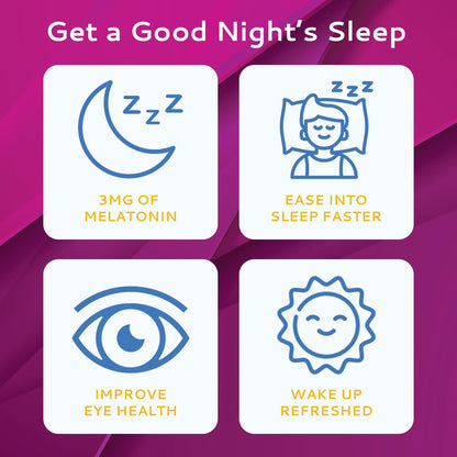 100 Oral Sleep Strips | Quick-Dissolving 3mg Melatonin Strip | Works Faster Than Gummies | Relaxation Napping Supplements | The Ultimate Sleeping Aid for Better Rest and Eye Health