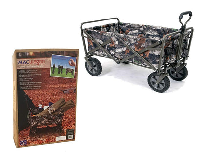Mac Sports Collapsible Folding Outdoor Utility Wagon, Black