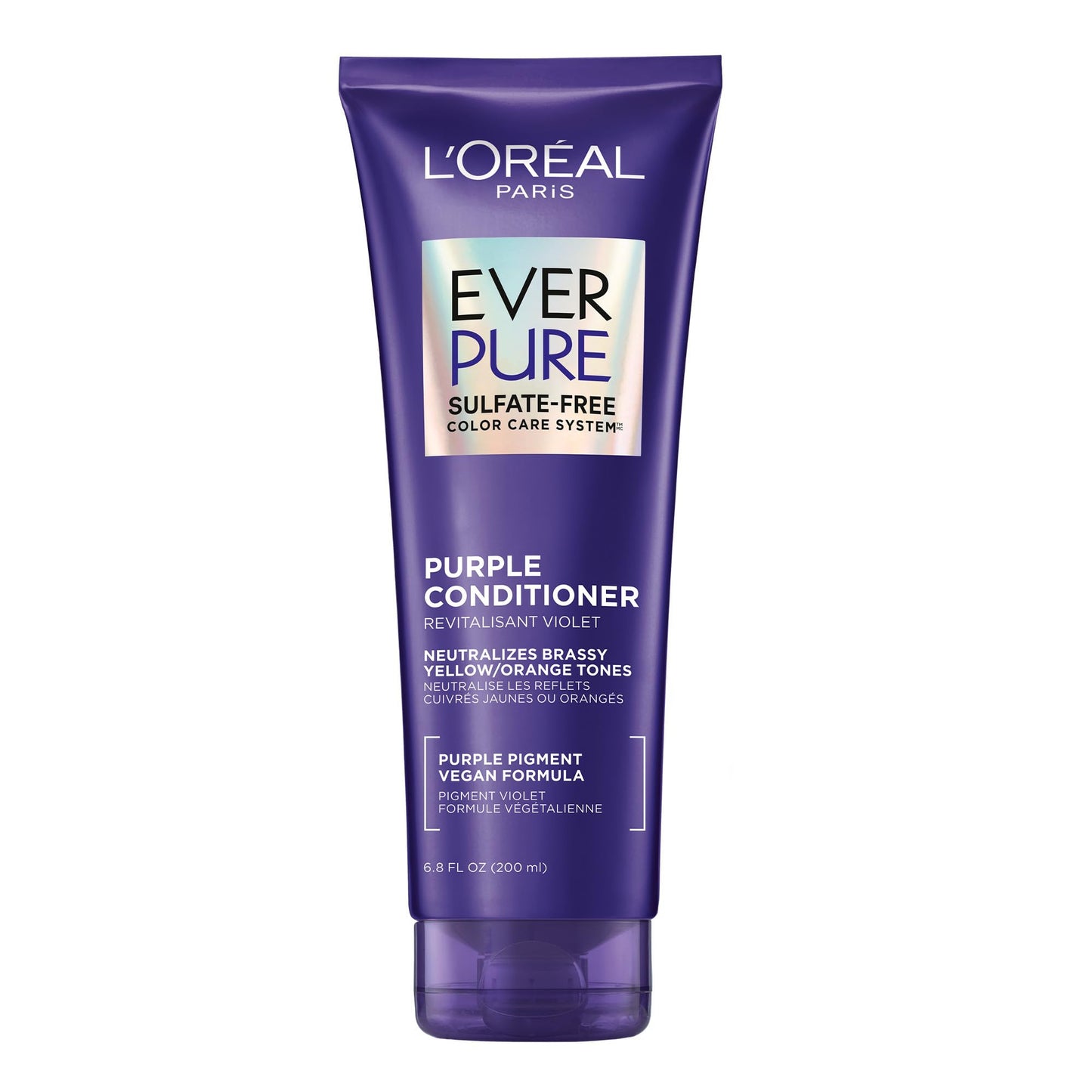EverPure Sulfate-Free Lila Shampoo zur Nuancierung von blondem, gebleichtem, braun gefärbtem, silbernem und grauem Haar, mit violetten Pigmenten, 200 ml