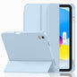 iMieet Case for iPad (A16)/iPad 10th Generation [11-Inch 2025/10.9 Inch 2022], Trifold Stand Smart Cover with Pencil Holder and Soft TPU Back, Supports Touch ID(Black)