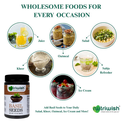 Nutriwish Halim Samen (Aliv/Gartenkresse-Samen), 250 g | Nährstoffreiche Superfood-Samen zum Verzehr | Perfekt für Salate, Suppen, Smoothies, Backwaren, Proteinsnacks & tägliche Wellness-Ernährung