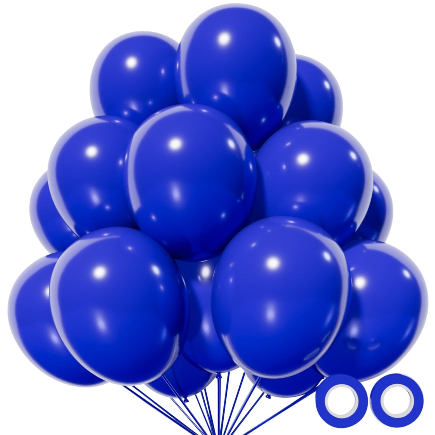 110pcs Black Balloon 12 inch, Black Latex Balloons for Birthday Party Baby Shower Wedding(with 2 Ribbons).