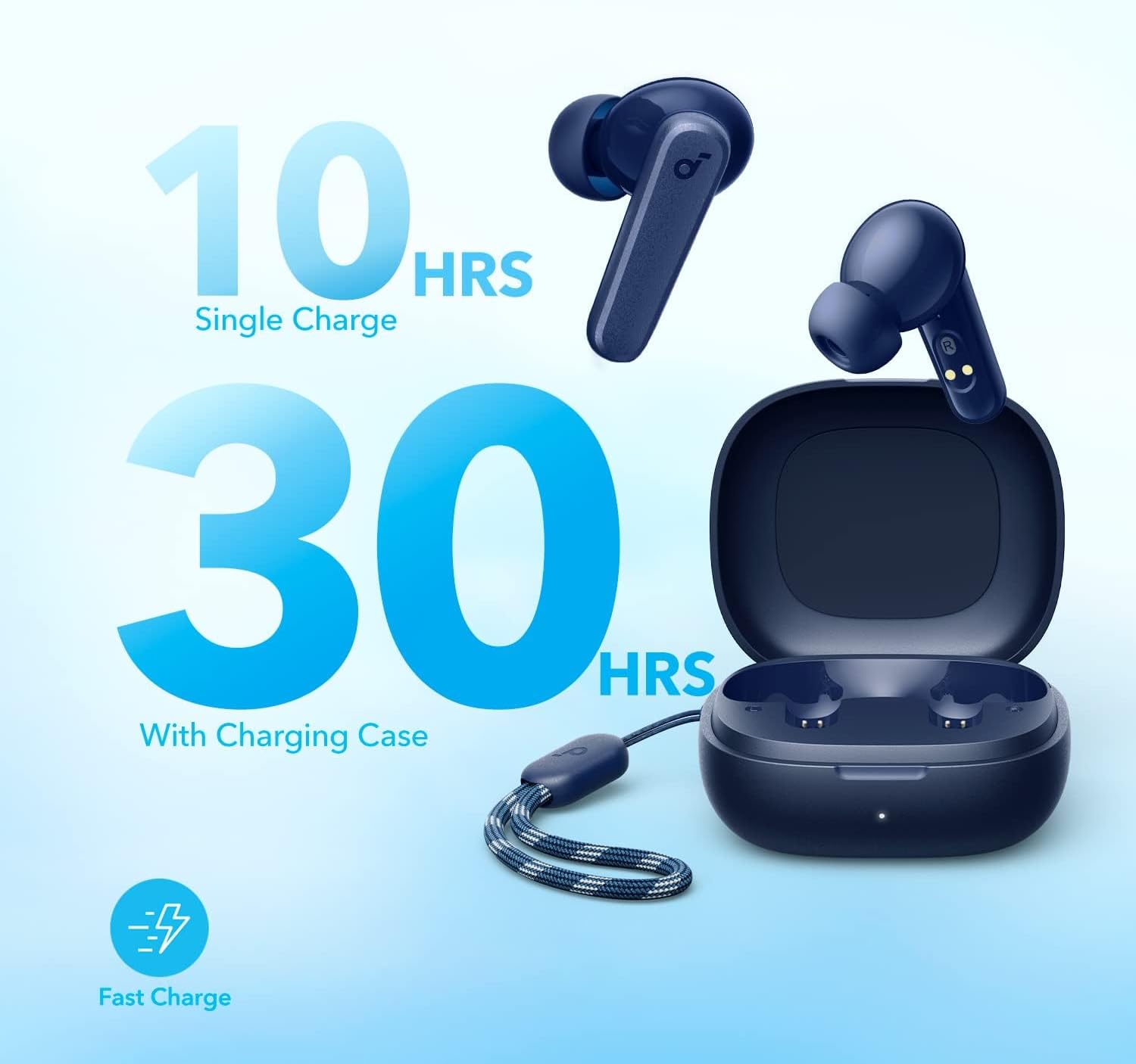 soundcore by Anker P20i True Wireless Earbuds, 10mm Drivers with Big Bass, Bluetooth 5.3, 30H Long Playtime, IPX5 Water-Resistant, 2 Mics for AI Clear Calls, 22 Preset EQs, Customization via App