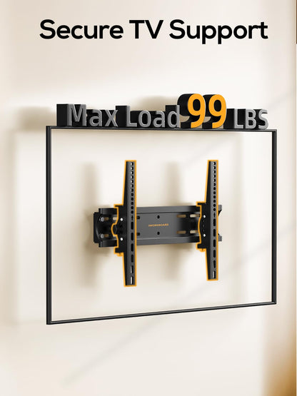 IWORKBOARD 55 65 75 85 inch Tilting TV Wall Mount for 32-90 '' TVs, Low Profile TV Mount Bracket, Safe Lock & Quick Release, Max VESA 600x400mm, 24 inch Studs,132 lbs, Fit Most 55+ 75+ 85+ 86 TVs