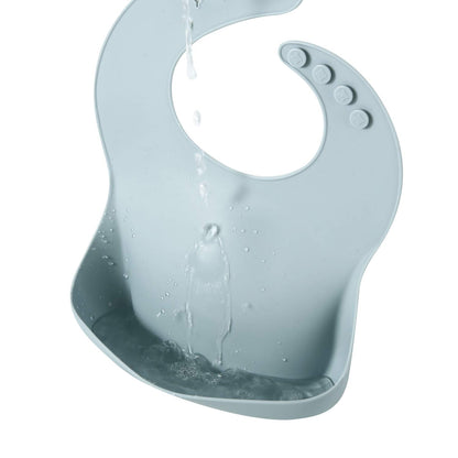 PandaEar 3er-Set Silikon-Lätzchen für Babys, wasserdicht, weich, Unisex, 10-72 Monate (Braun/Blau/Grün)