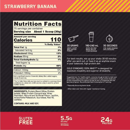 OPTIMUM NUTRITION Gold Standard 100% Whey Protein Powder, Double Rich Chocolate, 2.27kg - [packaging may vary]