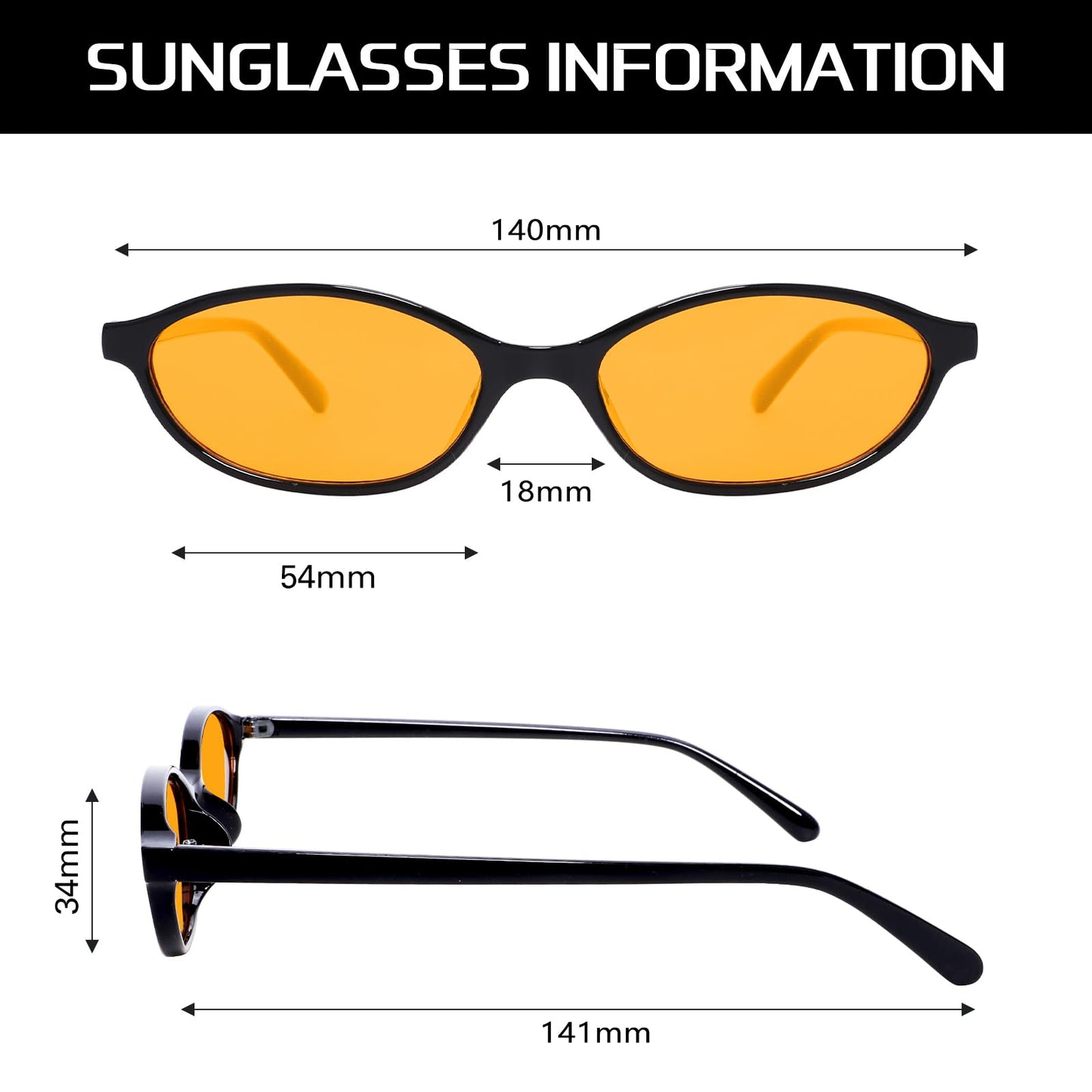 GUVIVI Retro Ovale Sonnenbrille für Damen Chic Cat Eye 90er Jahre Sonnenbrille Leichte Schmale Sonnenbrille Trendiger UV-Schutz Sonnenbrille