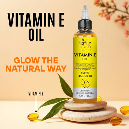 AVD Organics Rosmarinöl für Haarwachstum & Kopfhaut | Mit Biotin angereichert | Haarstärkend, pflegend und voluminös | Mit Jojoba- & Rizinusöl angereichert | GVO-frei 120ml