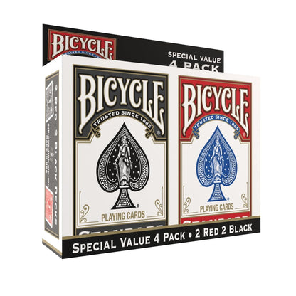 Bicycle Standard Playing Cards, Standard Poker Size Deck of Cards, Red & Blue (2 Pack), Classic Cards for Poker, Blackjack, Family Game Night & Card Games, Fun for All Ages