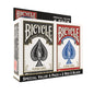 Bicycle Standard Playing Cards, Standard Poker Size Deck of Cards, Red & Blue (2 Pack), Classic Cards for Poker, Blackjack, Family Game Night & Card Games, Fun for All Ages