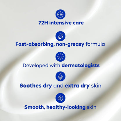 NIVEA Repair & Care Ungeduftete Body Lotion | Lang anhaltend | 72H Feuchtigkeit | Für trockene, gespannte und empfindliche Haut | Parfümfreie tägliche Feuchtigkeitspflege | Zieht schnell ein | 625ml Pumpflasche