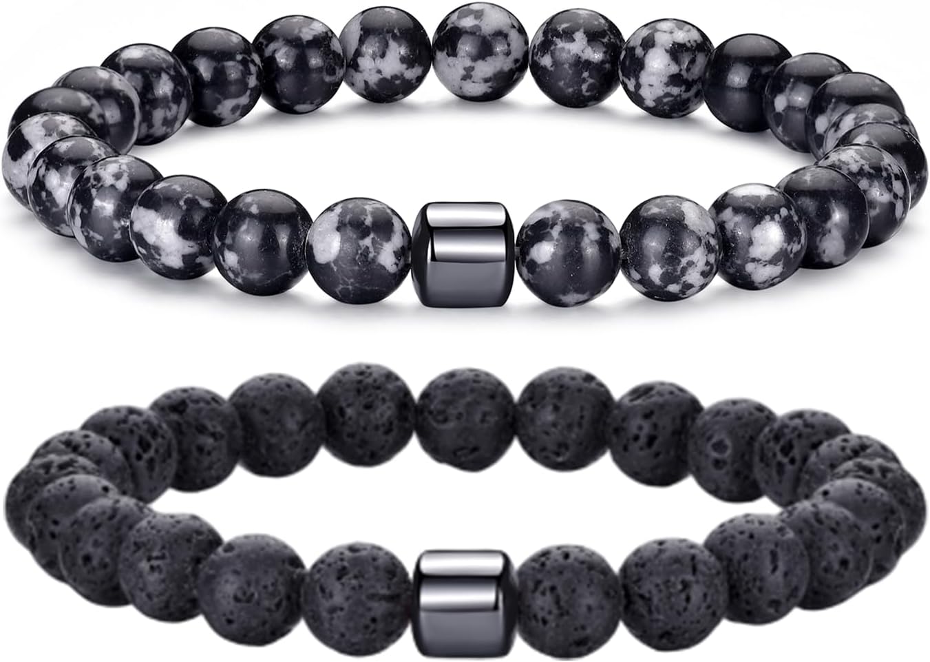 2,gray,lava Rock Bracelet