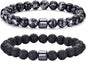 2,gray,lava Rock Bracelet