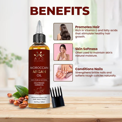 AVD Organics Rosmarinöl für Haarwachstum & Kopfhaut | Mit Biotin angereichert | Haarstärkend, pflegend und voluminös | Mit Jojoba- & Rizinusöl angereichert | GVO-frei 120ml