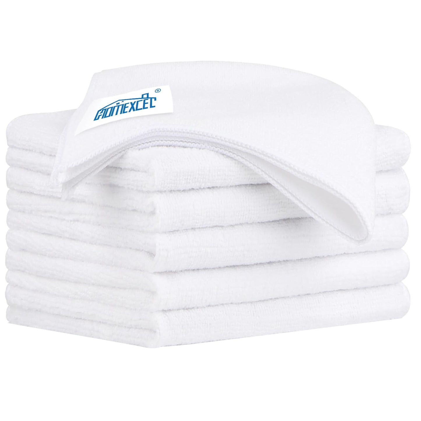 HOMEXCEL Microfiber Cleaning Cloth 12 Pack, 12.5 x 12.5 inch Microfiber Towels for Cars, Ultra Absorbent Car Washing Cloth, Lint Free Streak Free Cleaning Rags for Car, Kitchen, and Window (Grey)