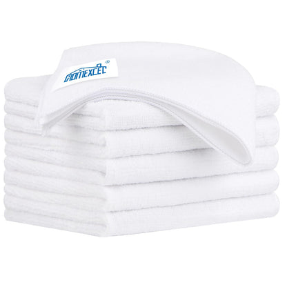 HOMEXCEL Microfiber Cleaning Cloth 12 Pack, 12.5 x 12.5 inch Microfiber Towels for Cars, Ultra Absorbent Car Washing Cloth, Lint Free Streak Free Cleaning Rags for Car, Kitchen, and Window (Grey)