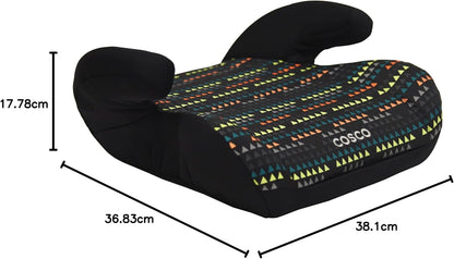 Cosco Kids Topside Leichter, rückengestützter Sitzerhöher, waschbarer Bezug, Schwarz