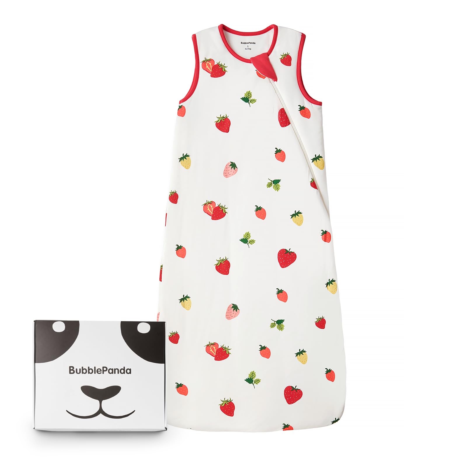 BubblePanda Rayon Made from Bamboo Sleep Sack 2t-3t 0.5 Tog Soft Lightweight Toddler Sleep Sack 24-36 Months for Babies 2-Way Zipper Wearable Blanket Baby 3t