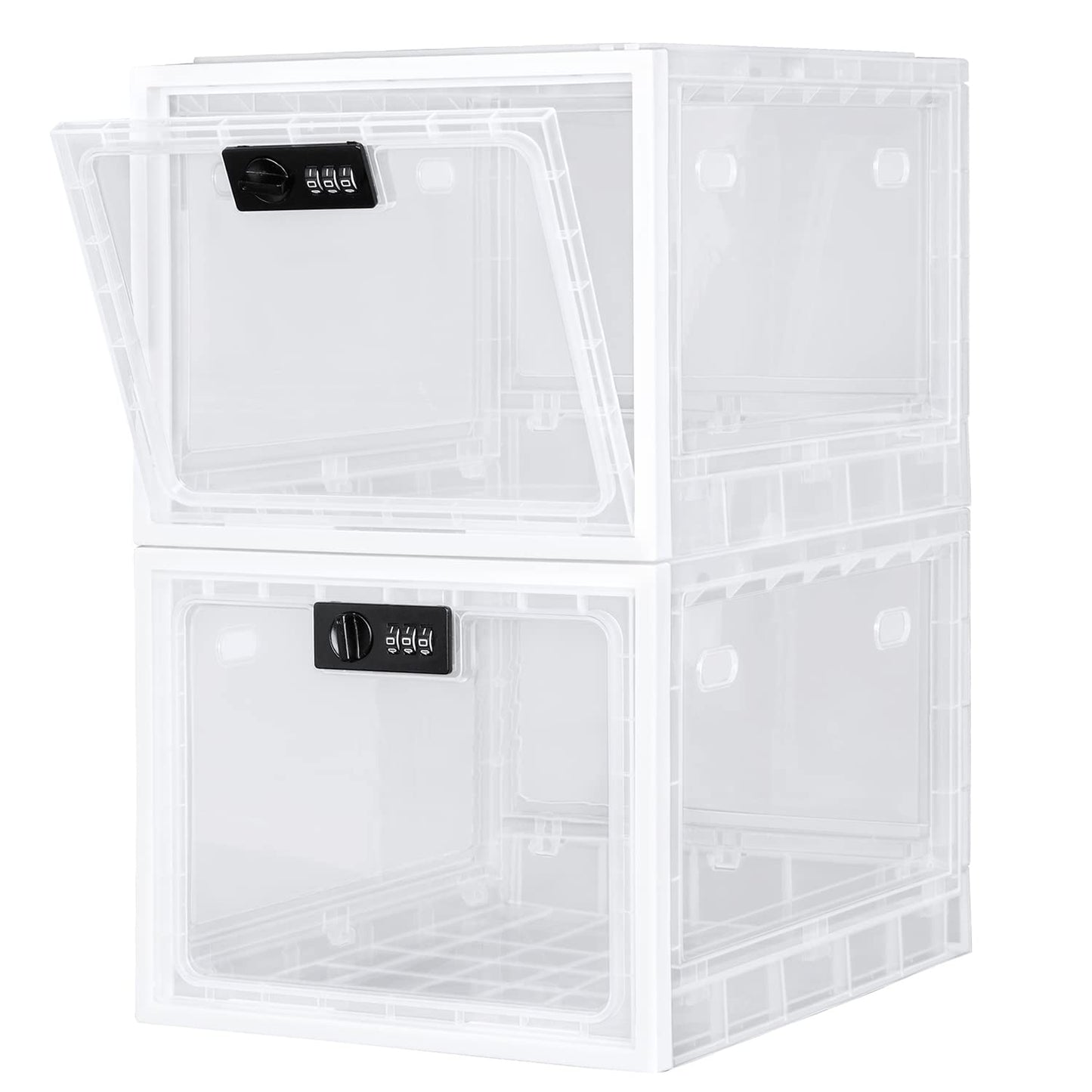 Lalifebuss Medicine Lock Box, Medication Lockable Container for Refrigerator Food Safe Locking Box Tablet Phone Locked Box for Kitchen Home School and Office Safety