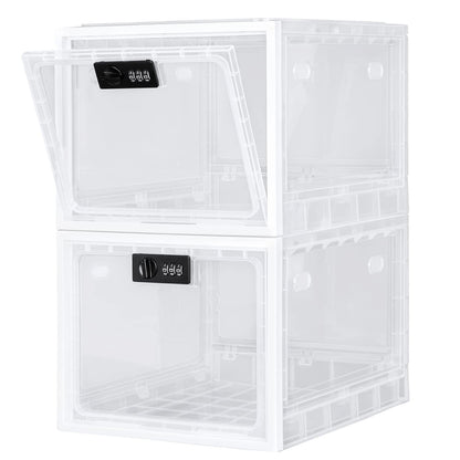 Lalifebuss Medicine Lock Box, Medication Lockable Container for Refrigerator Food Safe Locking Box Tablet Phone Locked Box for Kitchen Home School and Office Safety