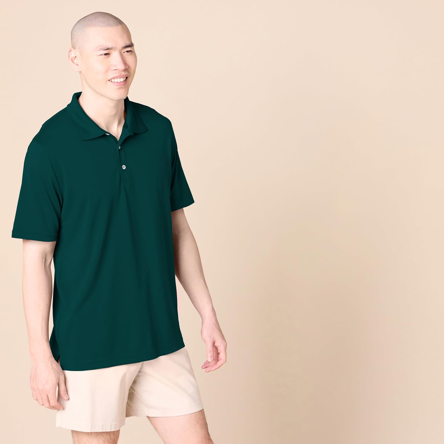 Amazon Essentials Mens Regular-Fit Quick-Dry Golf Polo Shirt (Available in Big & Tall)