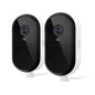 Security Camera Outdoor Wired 2-Pack - Arlo Essential 2K Surveillance Camera with Person Detection, Package Alert, Color Night Vision, 2-Way Audio, Weather Resistant, Motion Detection