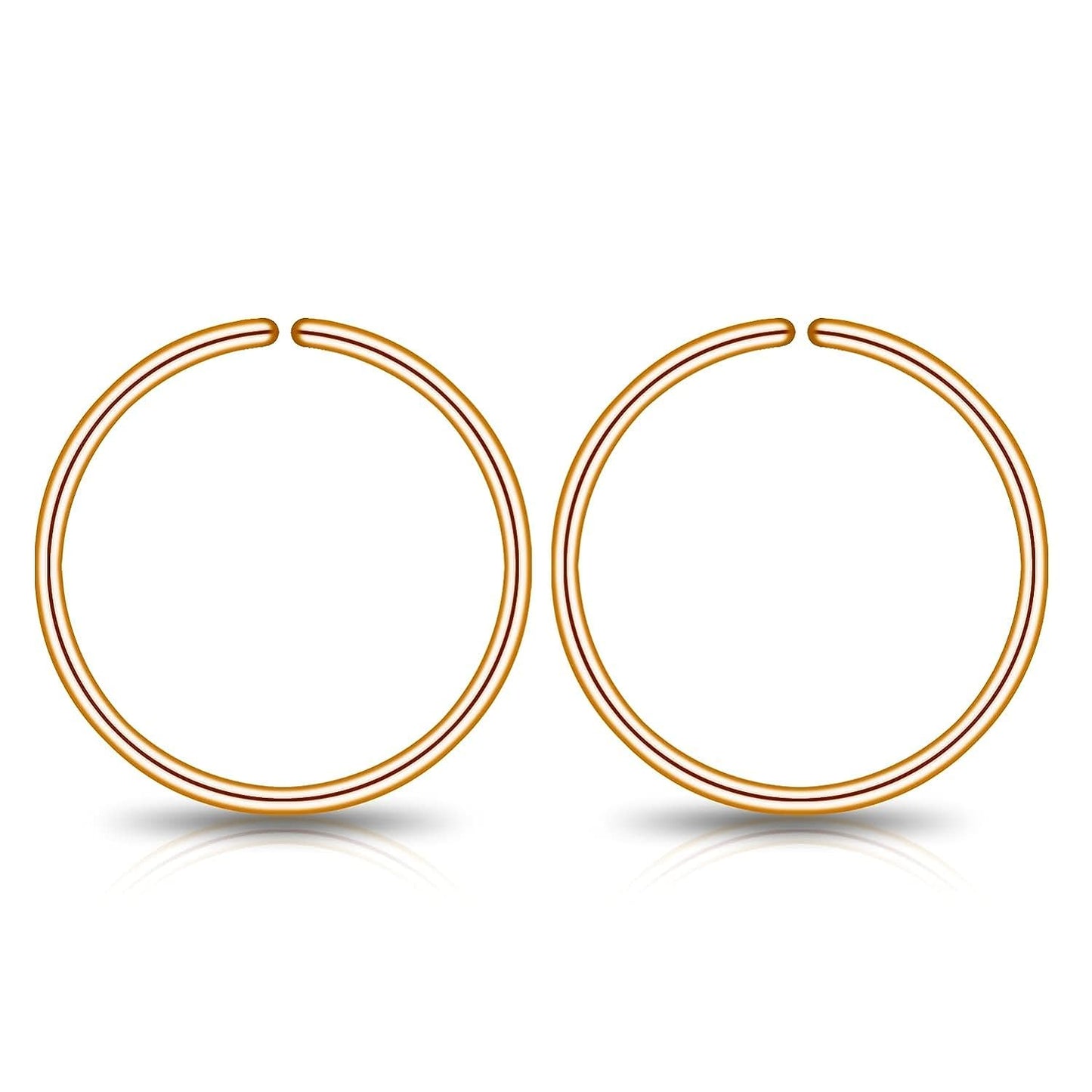 Small Gold or Sterling Silver Huggie Hoop Earrings for Women Cartilage Nose Helix Tragus