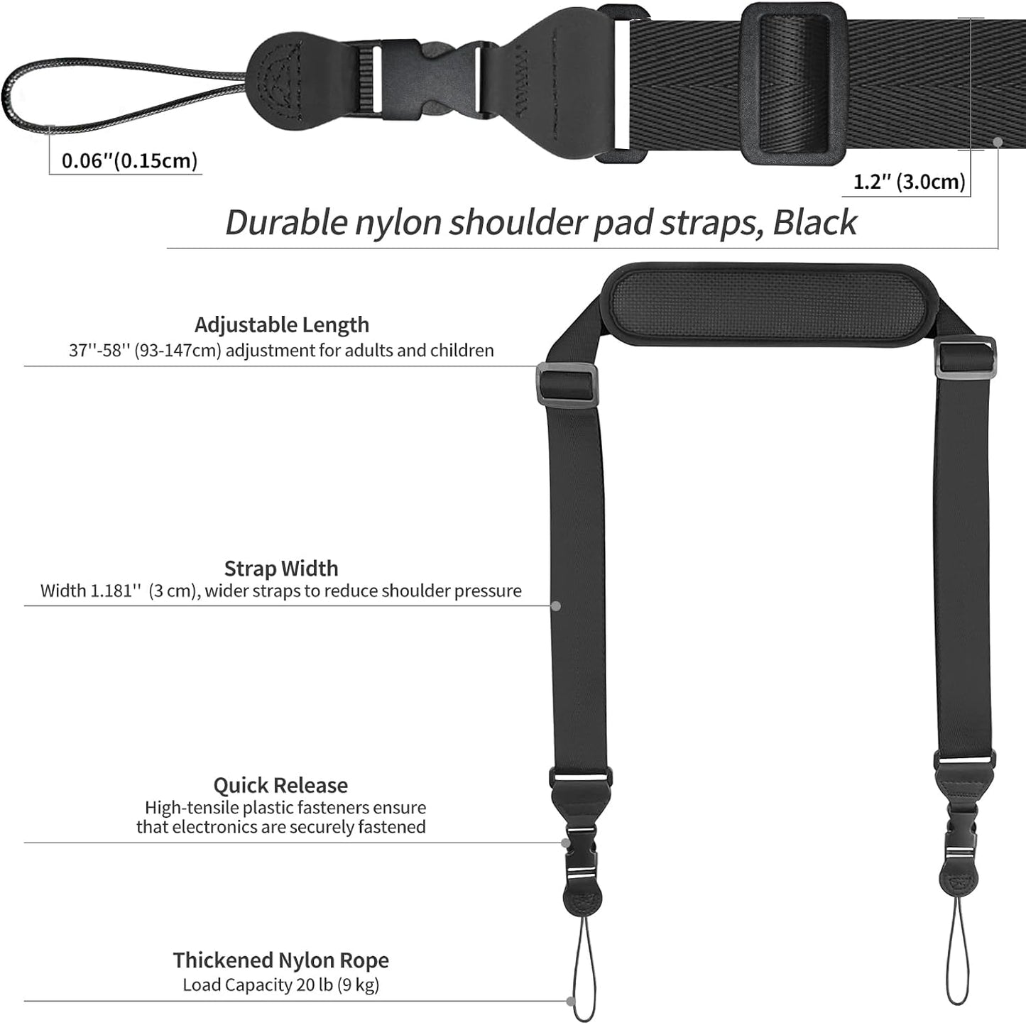 FIEIL Universal Shoulder Strap: Comfort and Versatility for Your Gear
