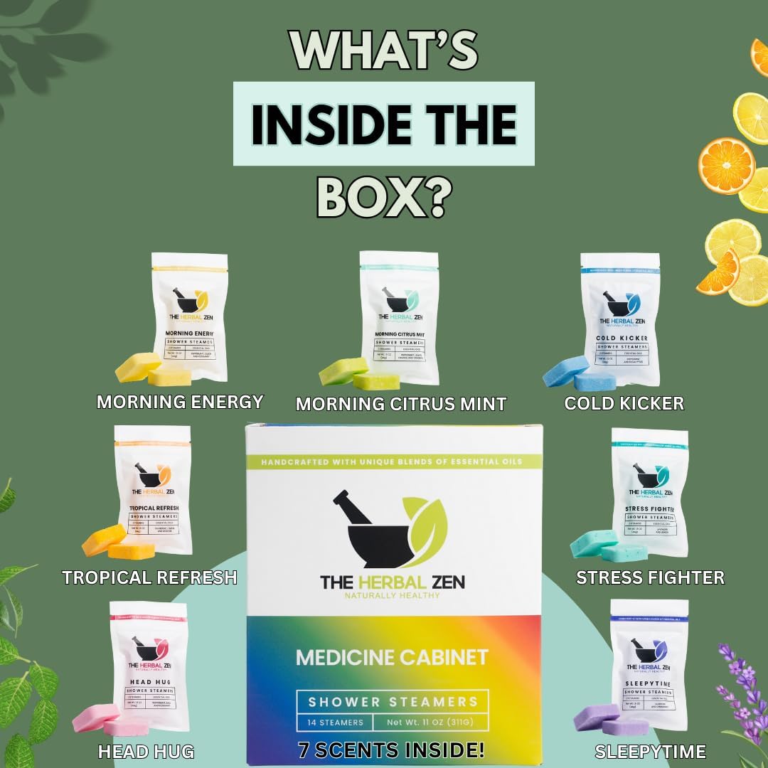The Herbal Zen Shower Steamers Aromatherapy Tablets