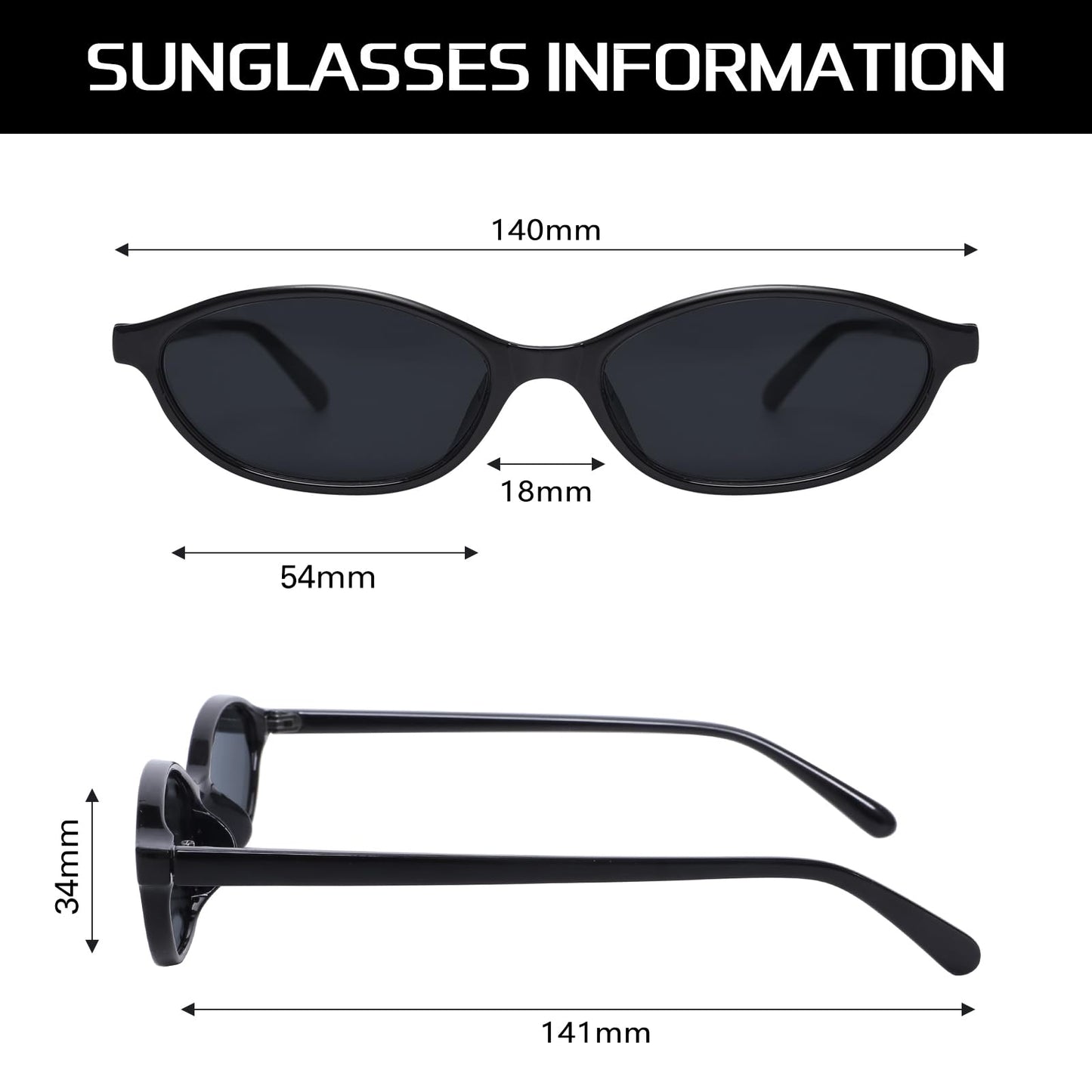 GUVIVI Retro Ovale Sonnenbrille für Damen Chic Cat Eye 90er Jahre Sonnenbrille Leichte Schmale Sonnenbrille Trendiger UV-Schutz Sonnenbrille