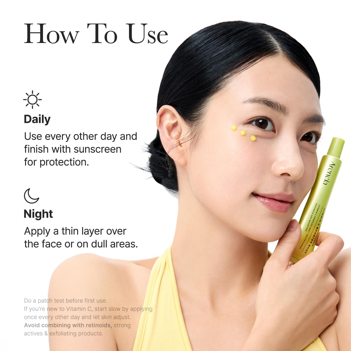 Arencia Vitamin C Booster Shot Serum with Glutathione, Niacinamide and Vitamin E for Dark Spot Care, Fine Lines & Wrinkles, Glass Skin, Korean Skincare 30ml/1.01 fl.oz