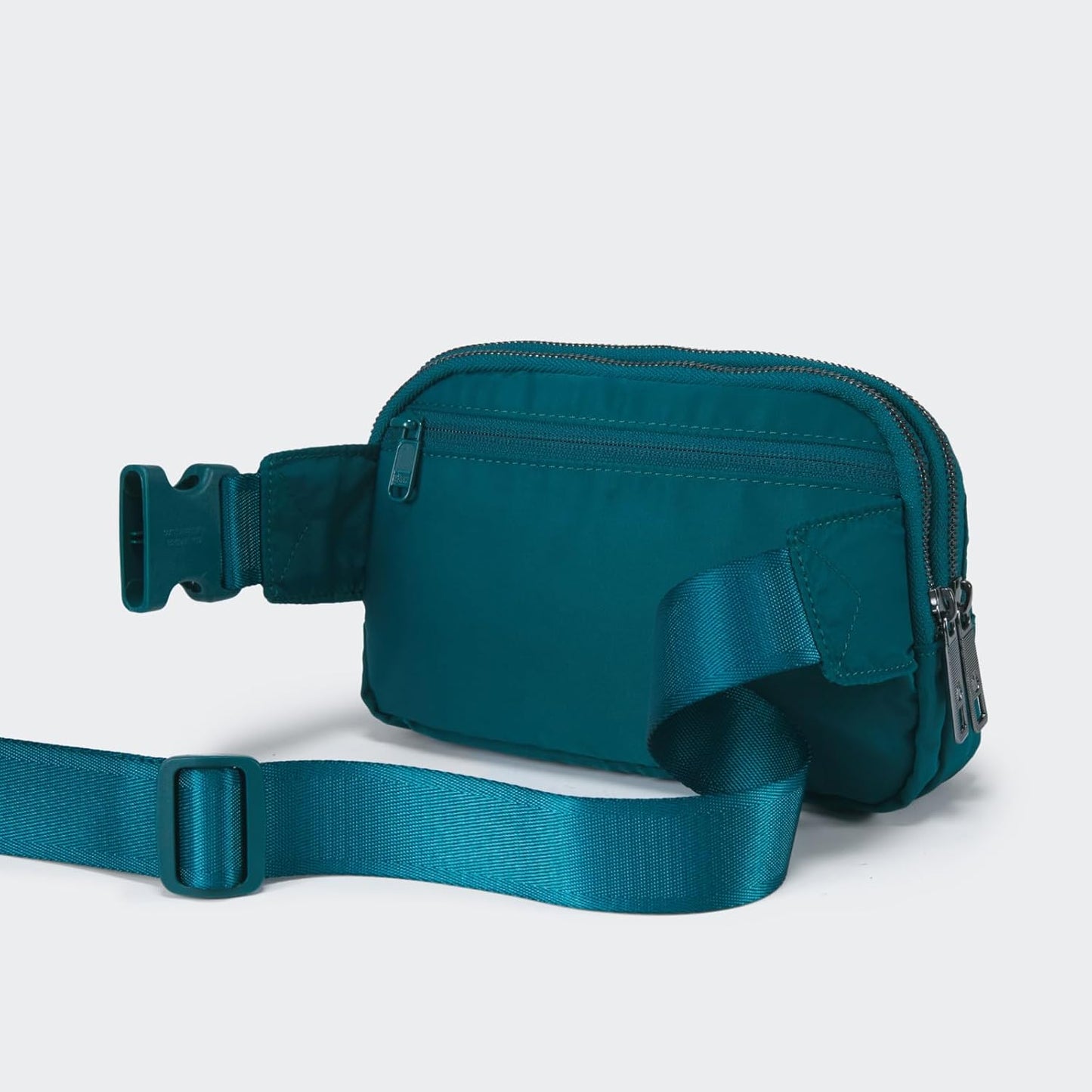 Pander Everywhere Gürteltasche für Damen, 5 Reißverschlussfächer RPET Polyester Umhängetasche (Türkisblau, Einheitsgröße)