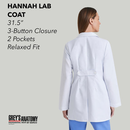 Grey's Anatomy Women's 32 Inch Two Pocket Fitted Lab Coat