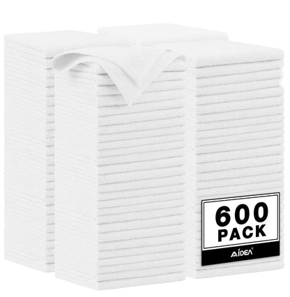 AIDEA Microfiber Cleaning Cloth, 50PK, Microfiber Towels for Cars, Premium Wash Cloths, Dusting Cloth Cleaning Rags, Absorbent Towels for SUVs, House, Kitchen, Window, Cleaning Supplies12×12"