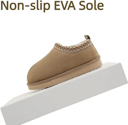 SMajong Kinder Hausschuhe Plüsch Warm Mädchen Flauschige Hausschuhe Jungen Plateau Pantoffeln Slip-on Schuhe Winter Innen Außen