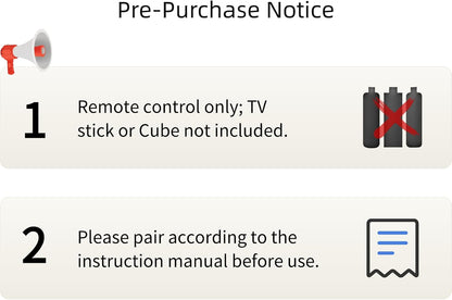 ORQRQO Replacement Remote for Fire Series and Smart TVs