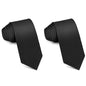 Men's Ties Solid Pure Color 3.15" (8CM) Necktie Black Ties For Men