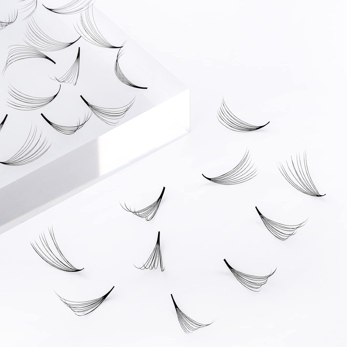 Cluster Wimpern D-Curl Wimperncluster 280 Stück Wimpernverlängerung Cluster Einzelwimpern Weiche DIY Wimpernverlängerungen Gemischtes Tray Wimperncluster Natürlicher Look (60D-0.07D, 8-16mm)