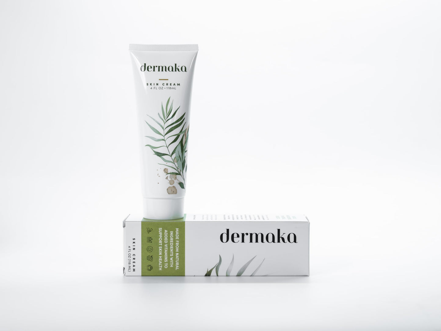 Dermaka Arnica Skin Care Cream (4 oz) – Moisturizing Botanical Cream with Arnica Montana, Bromelain, Vitamin A & E – Gentle Hydrating Cream for Face & Body, Sensitive Skin Friendly
