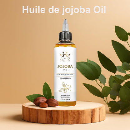 AVD Organics Rosmarinöl für Haarwachstum & Kopfhaut | Mit Biotin angereichert | Haarstärkend, pflegend und voluminös | Mit Jojoba- & Rizinusöl angereichert | GVO-frei 120ml