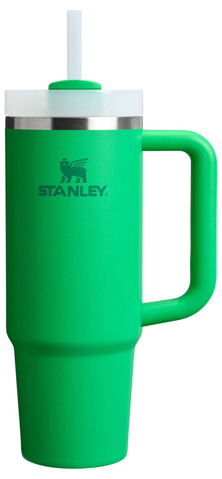 Stanley Quencher H2.0 Tumbler with Handle and Straw 40 oz | Flowstate 3-Position Lid | Cup Holder Compatible for Travel | Insulated Stainless Steel Cup | BPA-Free | Almond Rose