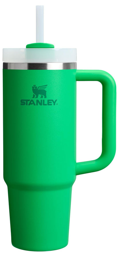 Stanley Quencher H2.0 Tumbler with Handle and Straw 40 oz | Flowstate 3-Position Lid | Cup Holder Compatible for Travel | Insulated Stainless Steel Cup | BPA-Free | Almond Rose