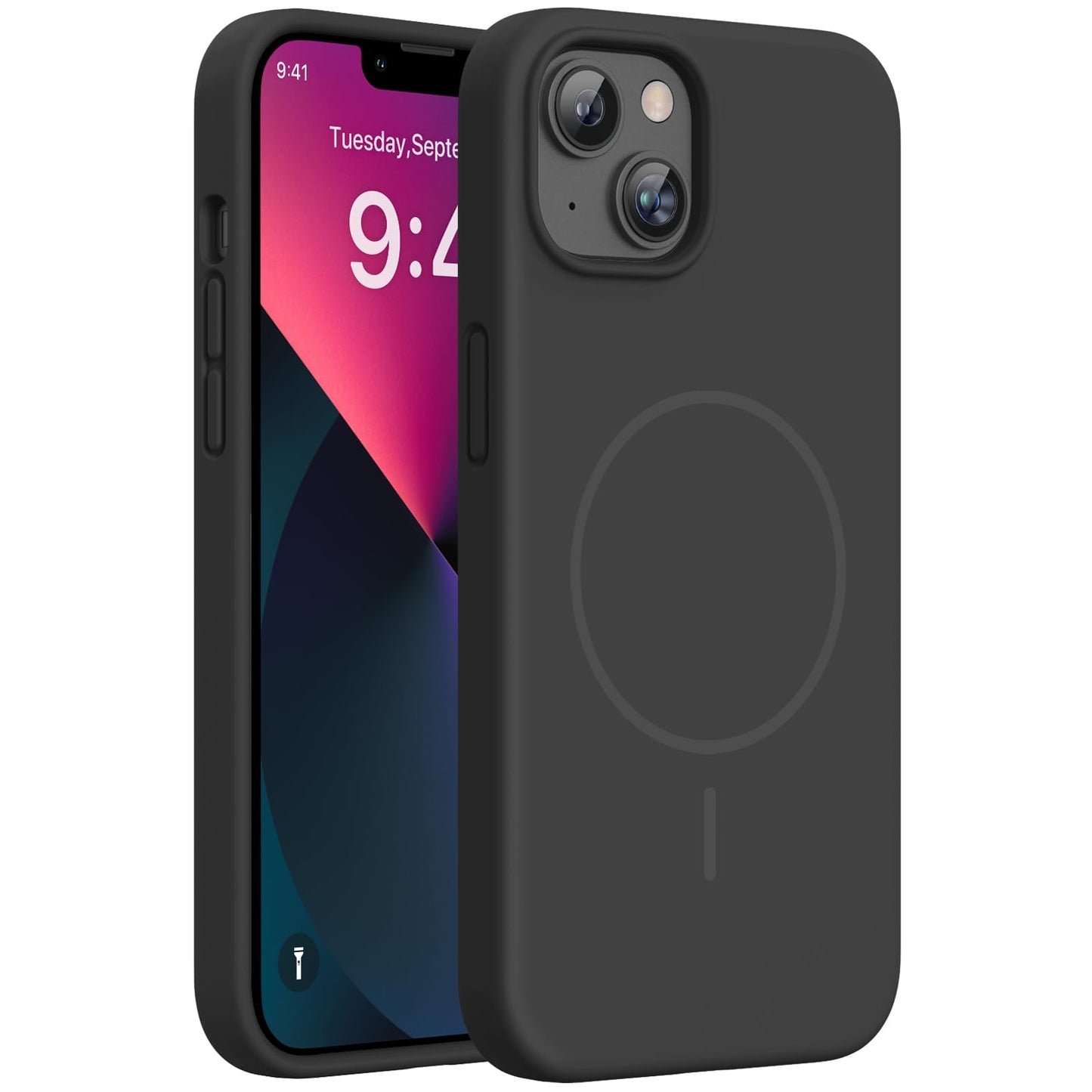 Miracase Magnetic for iPhone 17 Pro Case, Compatible with MagSafe, Integrated Silicone Camera Control Cover, 3.0mm Thicken Shockproof Drop Protection Phone Case for 17 Pro,Dark Blue