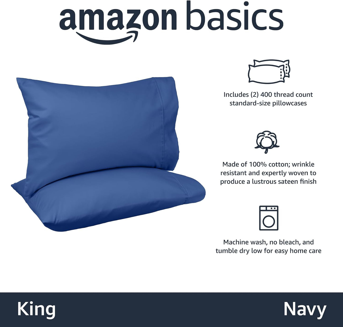 Upgrade Your Bedding with Amazon Basics 400 Thread Count Cotton Pillow Cases