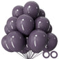 110pcs Black Balloon 12 inch, Black Latex Balloons for Birthday Party Baby Shower Wedding(with 2 Ribbons).