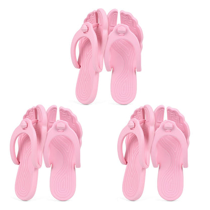 Rosoz Flip Flops for Women Men Foldable Travel Slippers Lightweight Shower Shoes Non-Slip Quick-Dry Bathroom Camp Beach Sandals