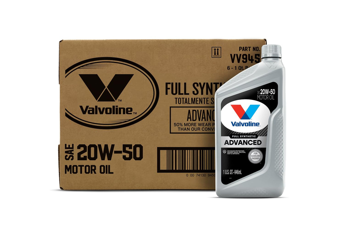 Valvoline Advanced Full Synthetic SAE 0W-20 Motor Oil 5 QT
