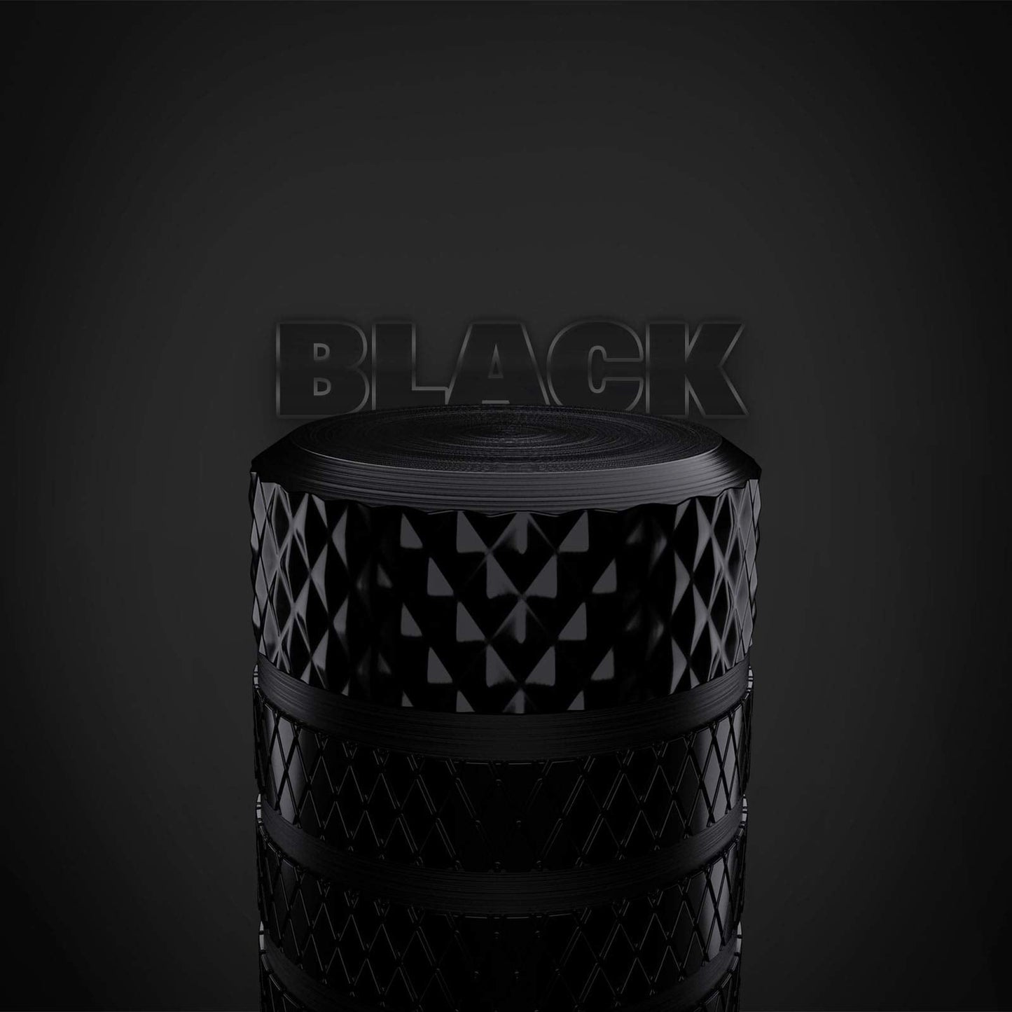 CKAuto Tire Valve Stem Cap, Black, 4 pcs/Pack, Anodized Aluminum Valve Stem Cap Set, Corrosion Resistant, Ideal for Cars, Trucks, and Bicycles